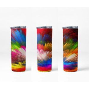 Artistic Paint Bomb Hot & Cold Stainless Steel Tumbler  - 20 oz